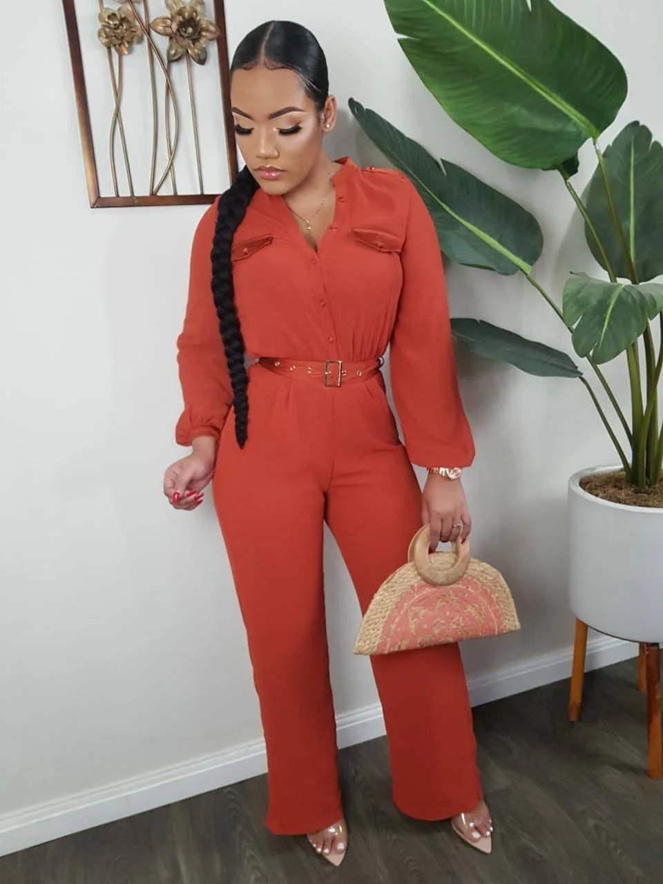 Asia Jumpsuit (Cognac)