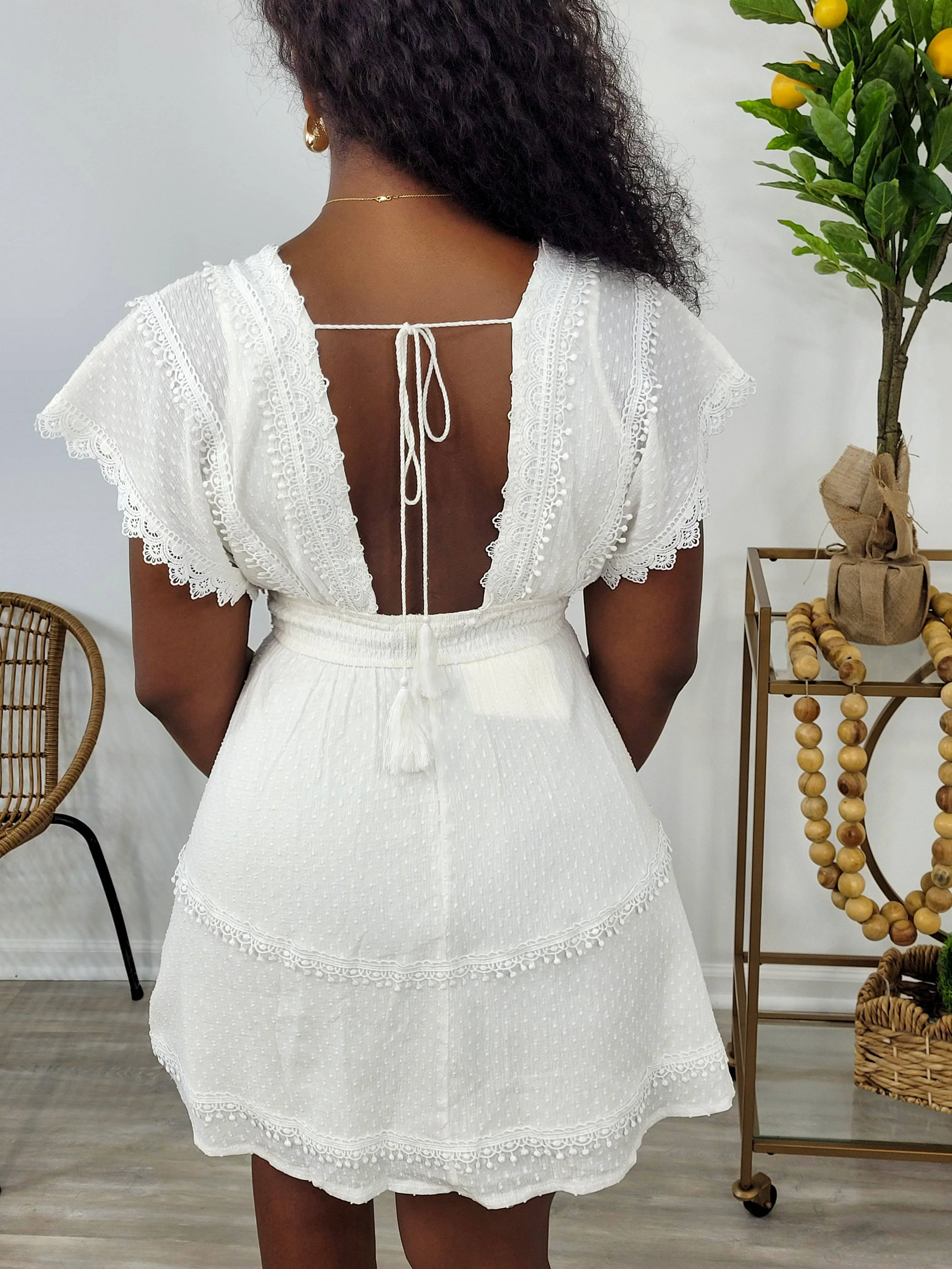 CLASSIC CUTIE MINI DRESS (WHITE)