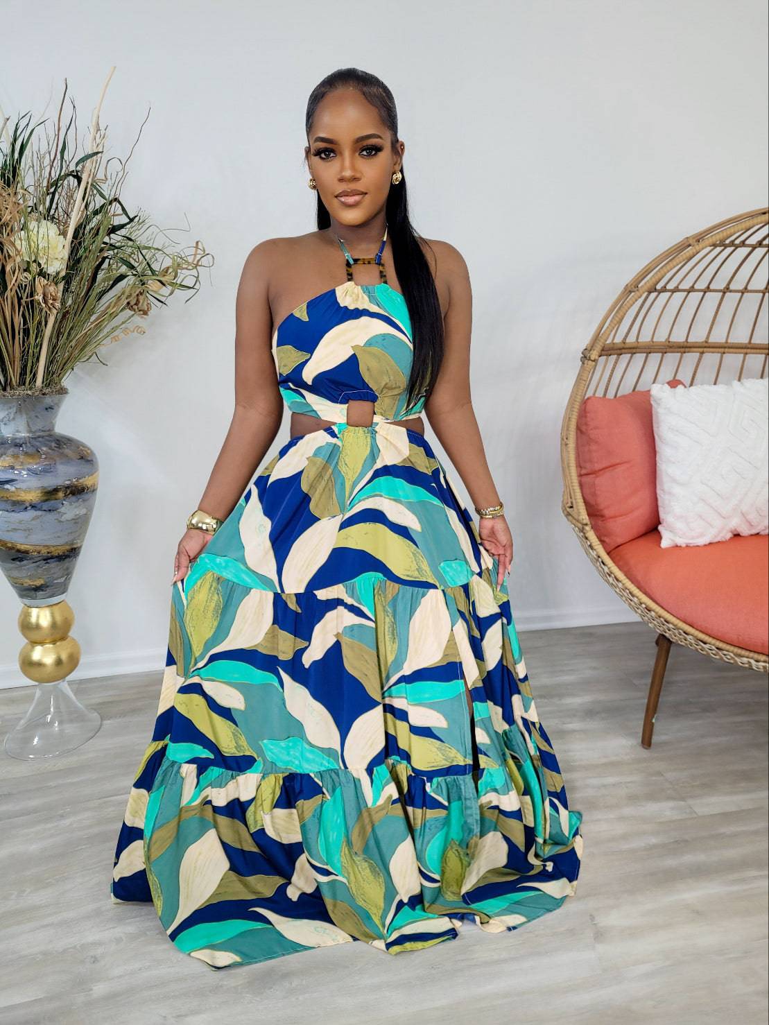 Summer Vibe Floral Maxi Dress