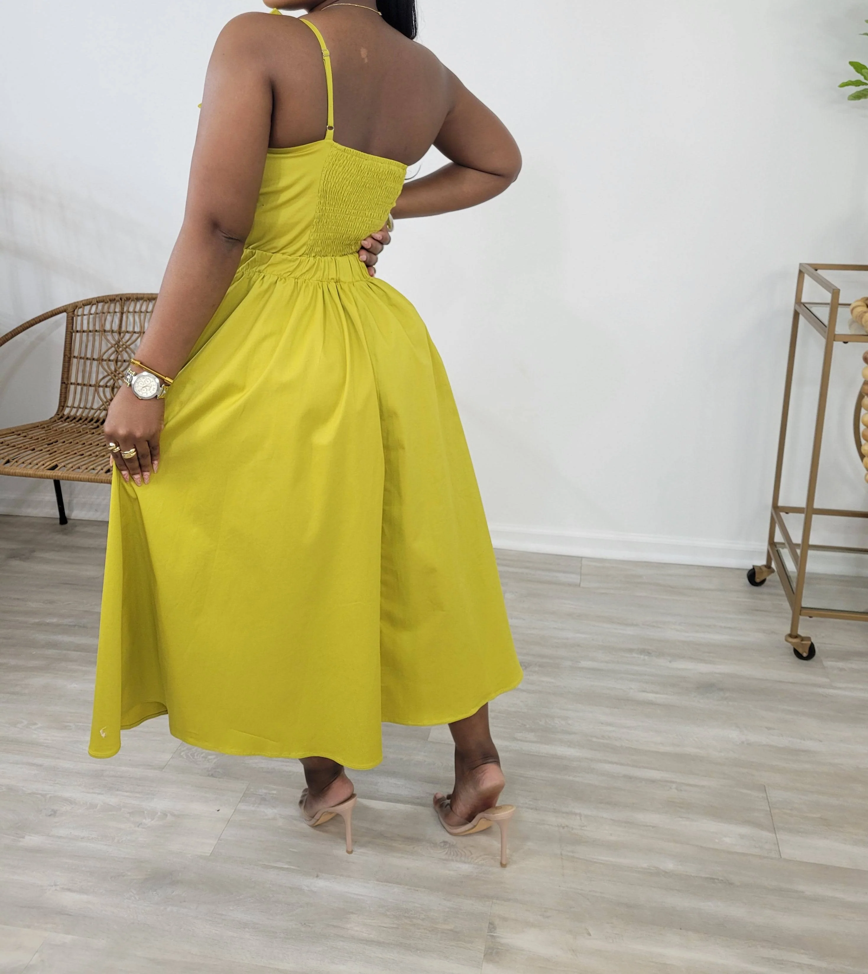 CALL ME FANCY MIDI DRESS