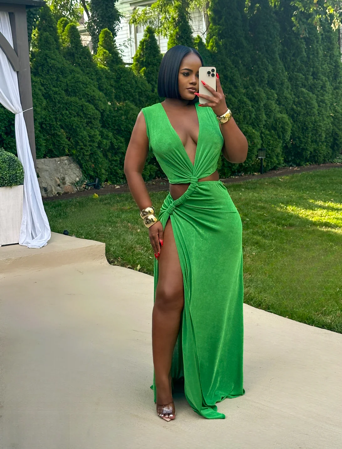 ROYALE TEMPTRESS MAXI DRESS (GREEN)