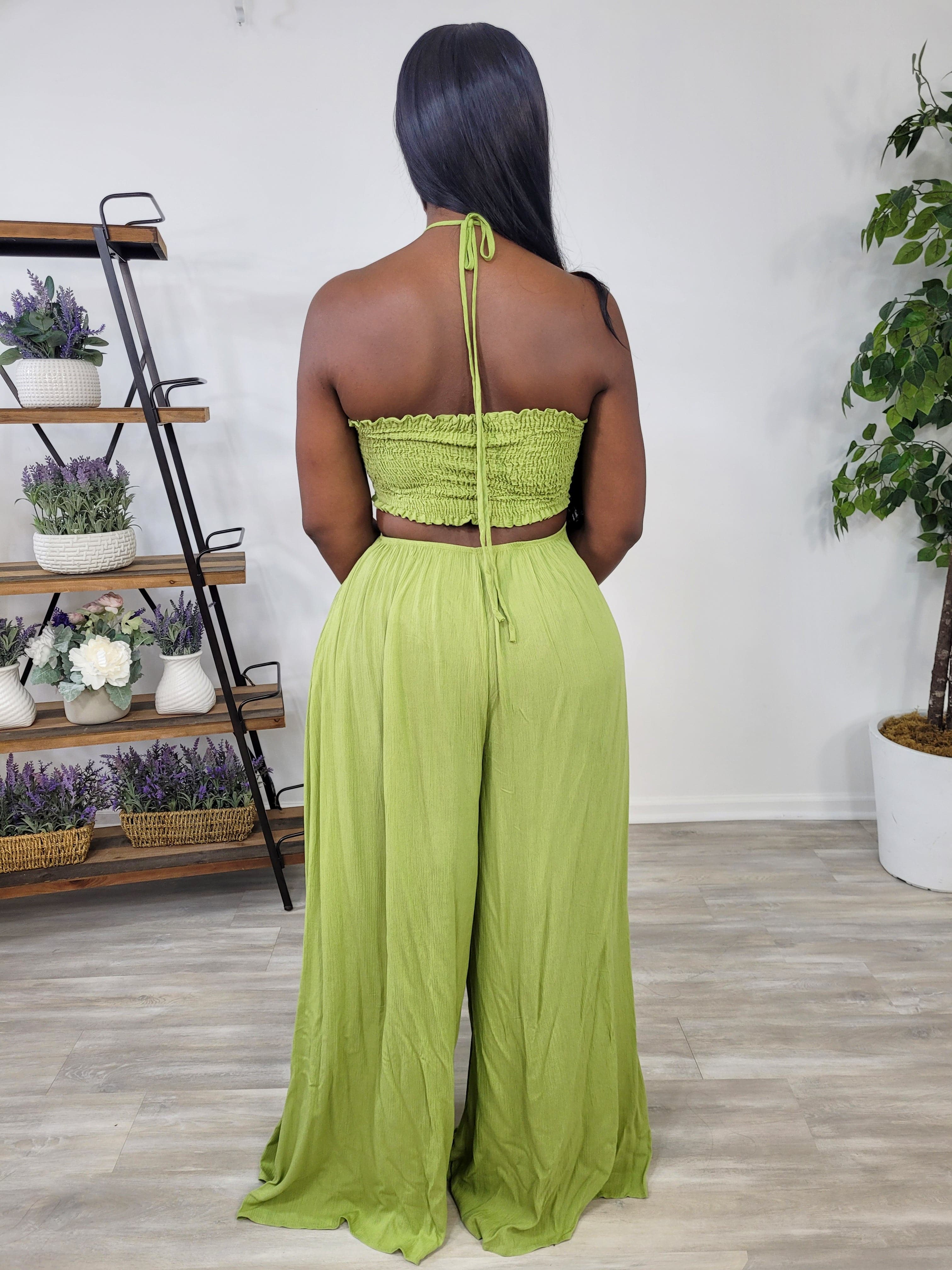 JAYDEEN OVERSIZED JUMPSUIT(GREEN)