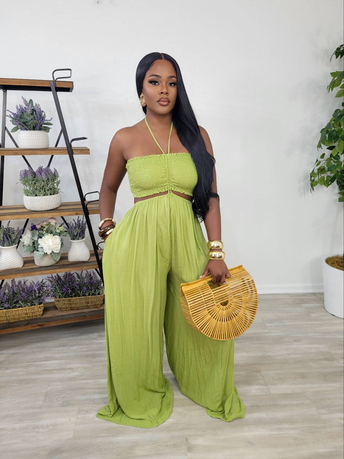 JAYDEEN OVERSIZED JUMPSUIT(GREEN)