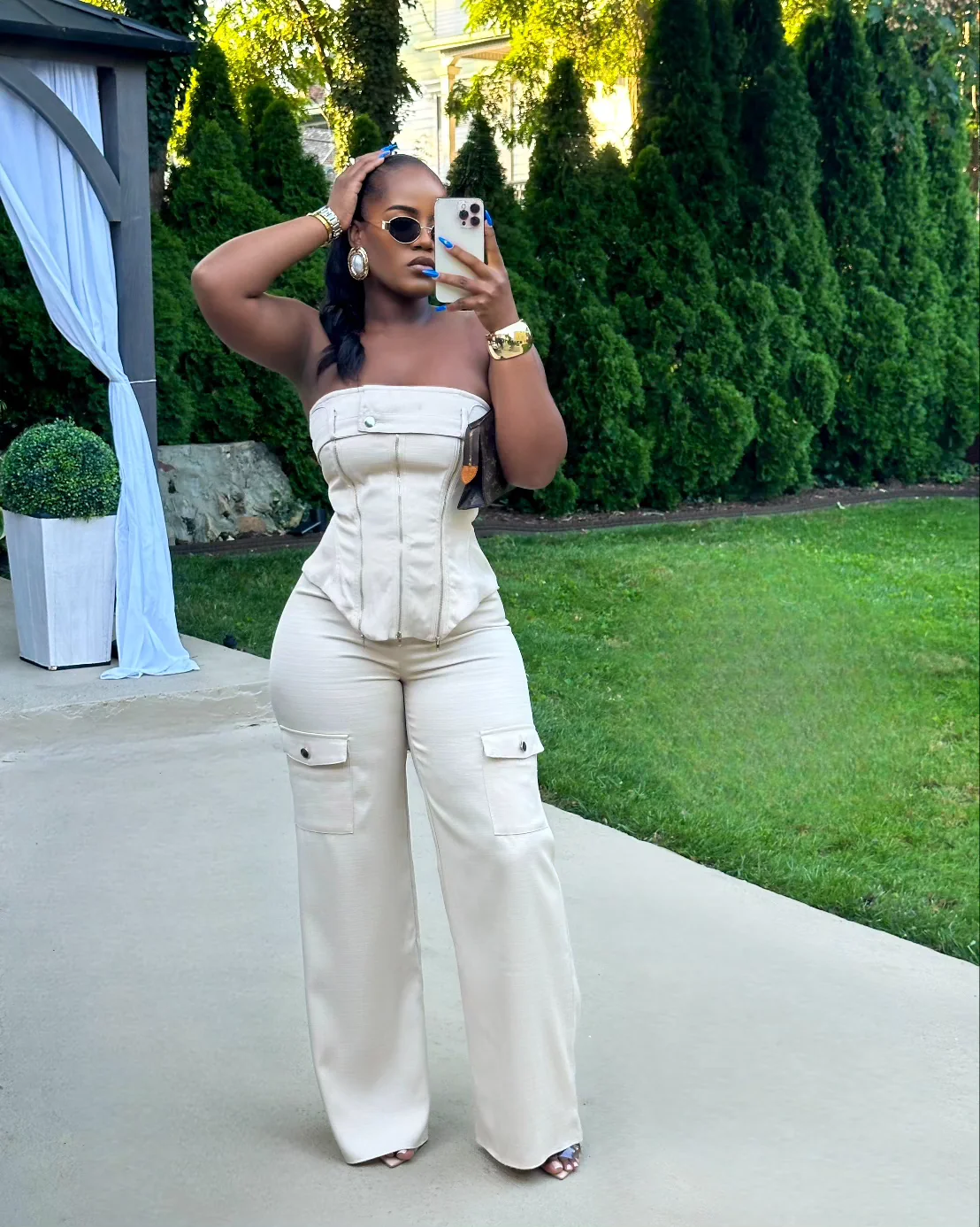 COCONUT CARGO JUMPSUIT (OATMEAL)
