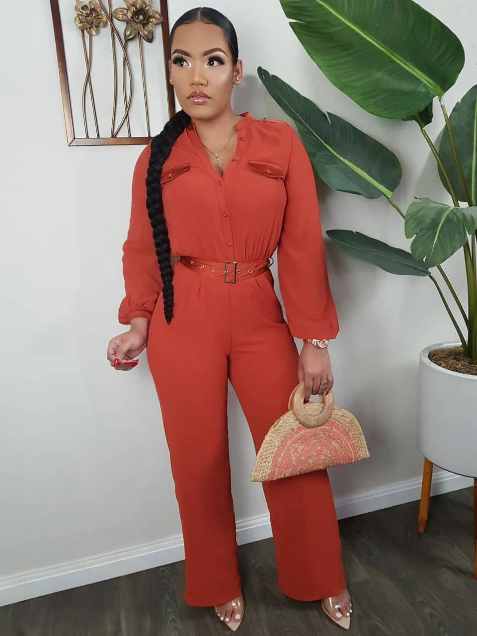 Asia Jumpsuit (Cognac)