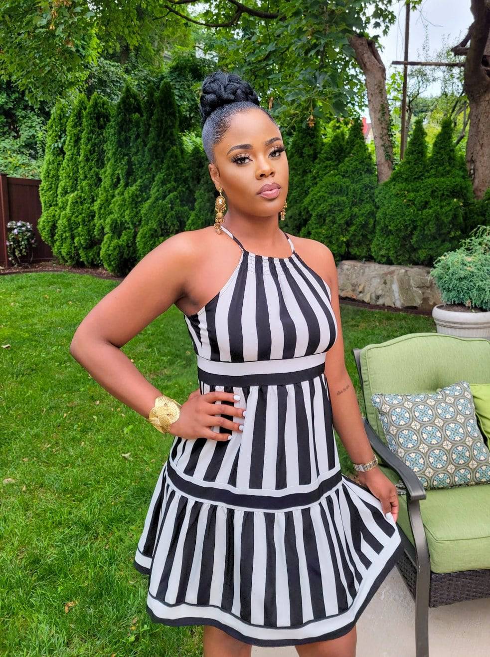 Vee Stripe Mini (Black)