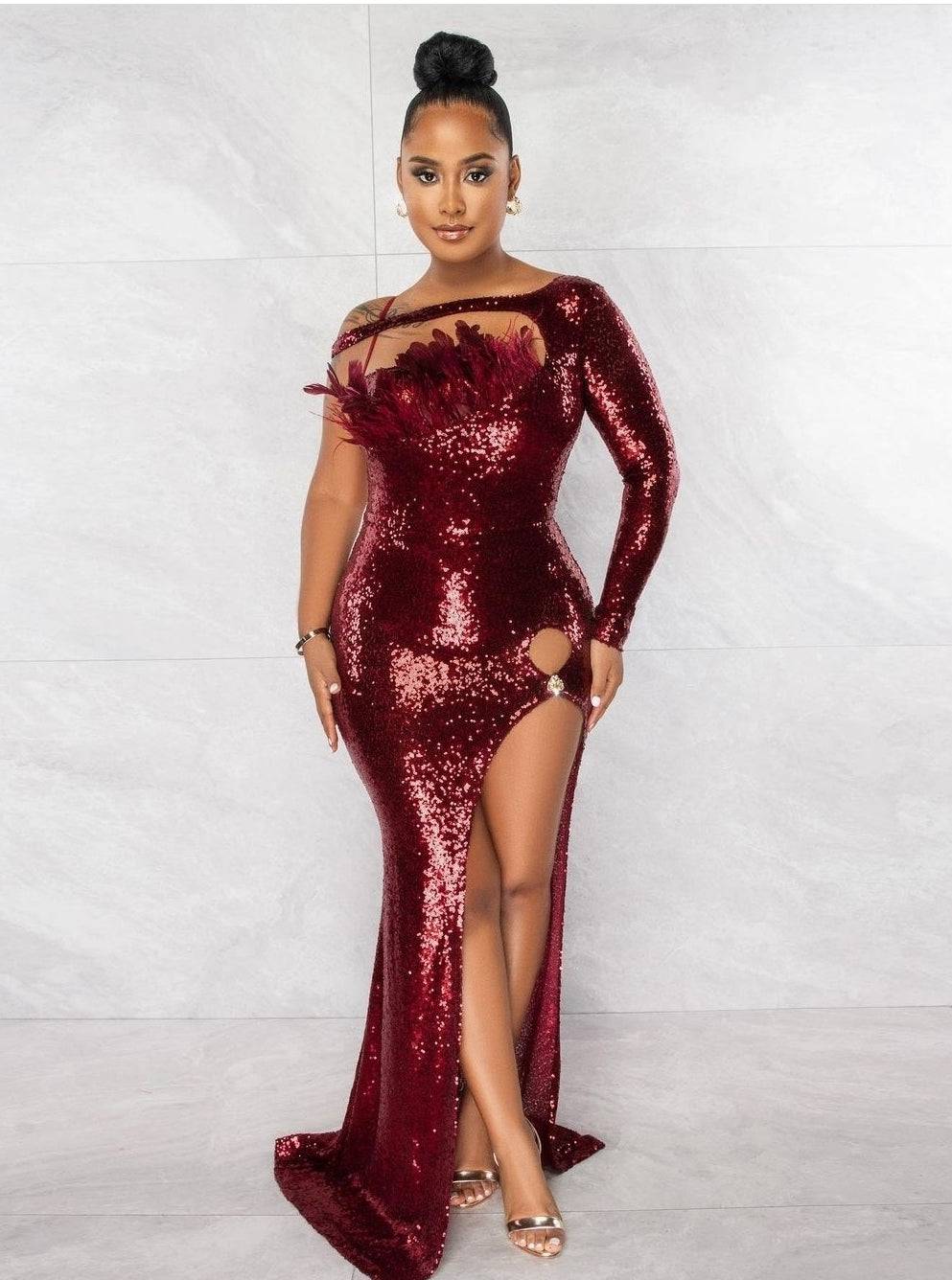 You Better See Me Gown (Burgundy)