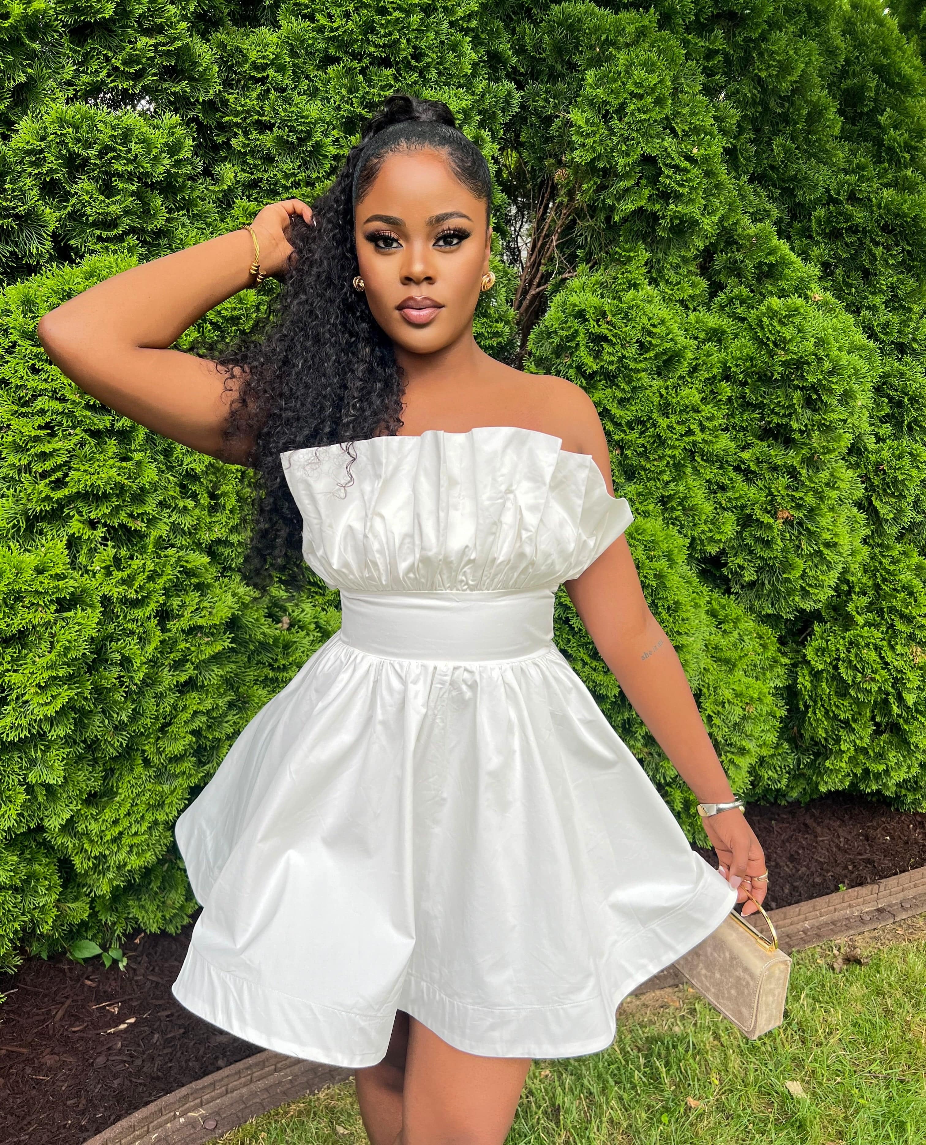 FLARE AND SHOW OUT MINI DRESS