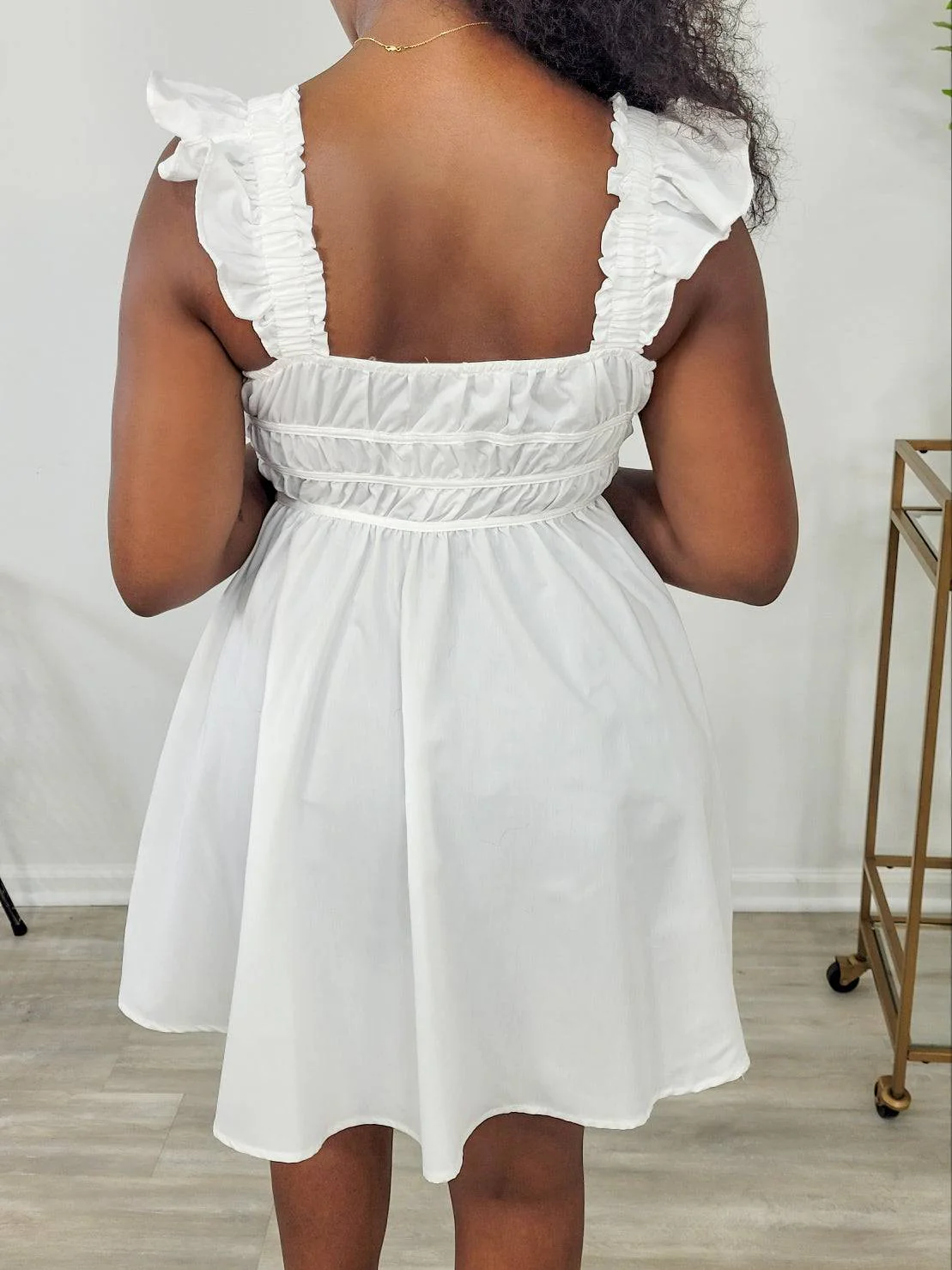 MISS OPHELIA MINI DRESS (WHITE)