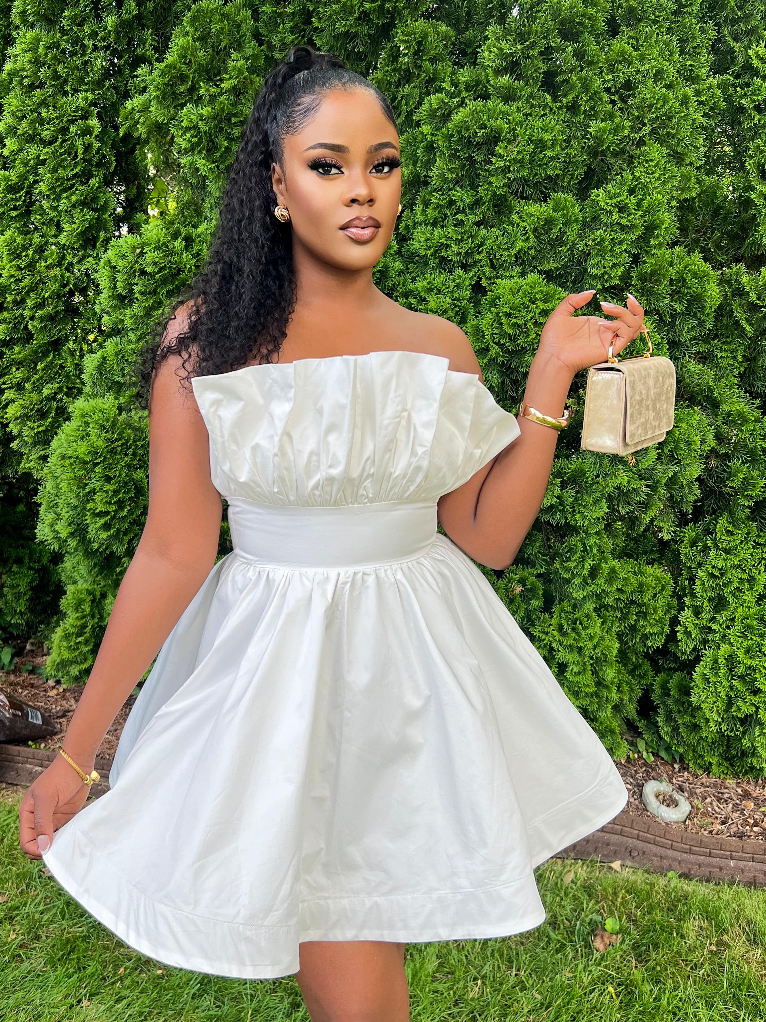 FLARE AND SHOW OUT MINI DRESS