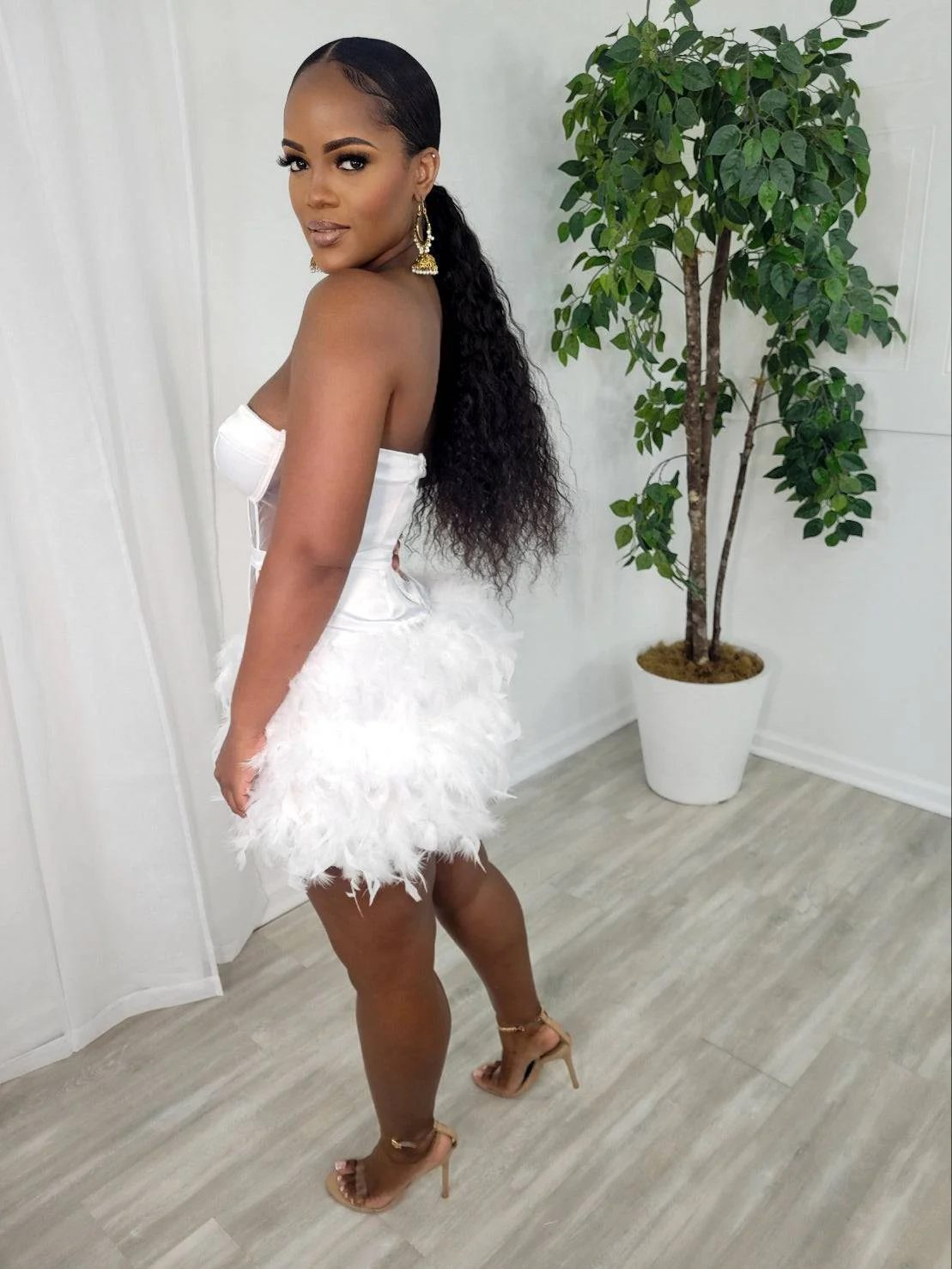 Forever Yours Feather Mini (White)