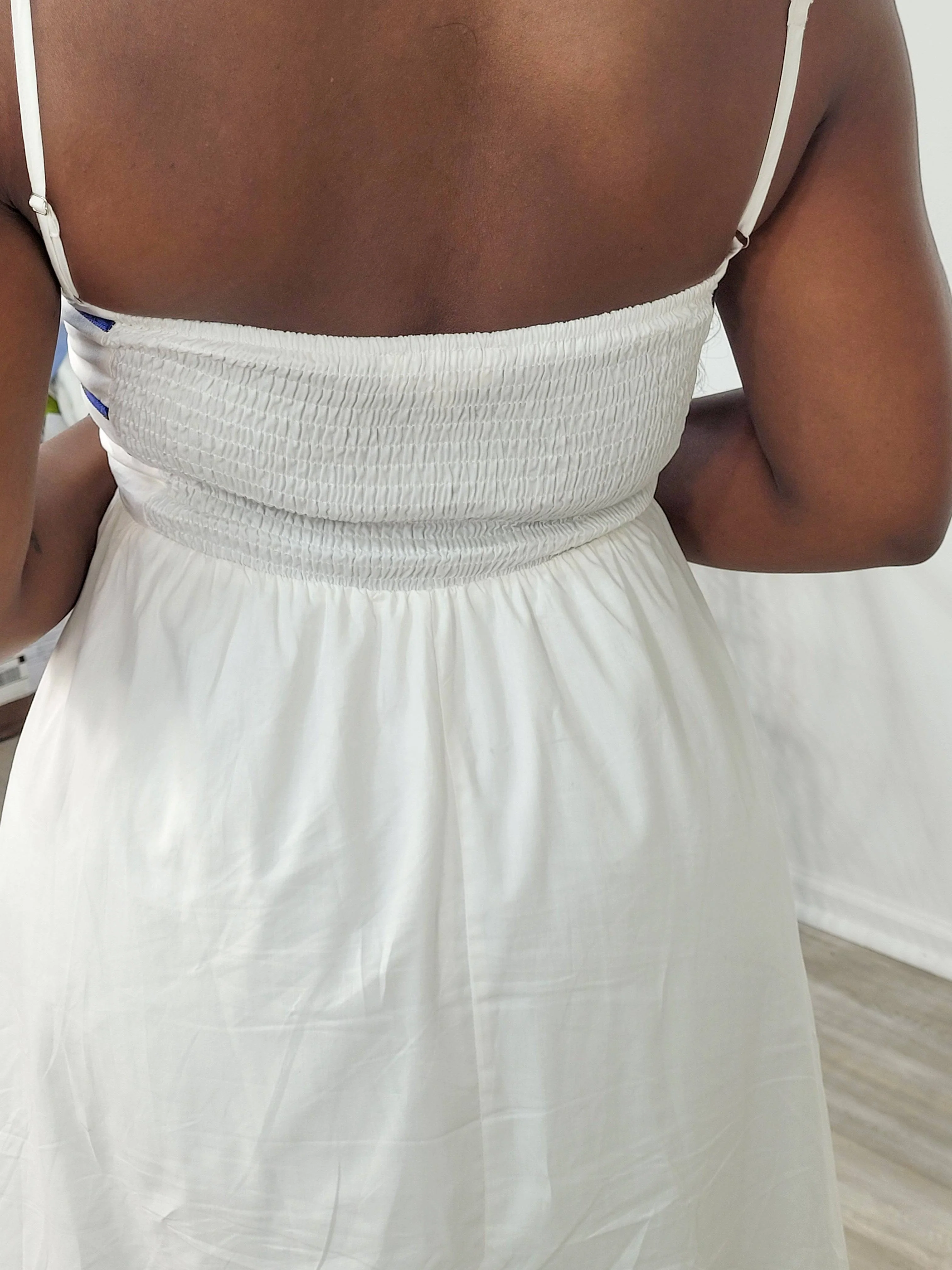 AZURE OCEAN VIBE MIDI DRESS