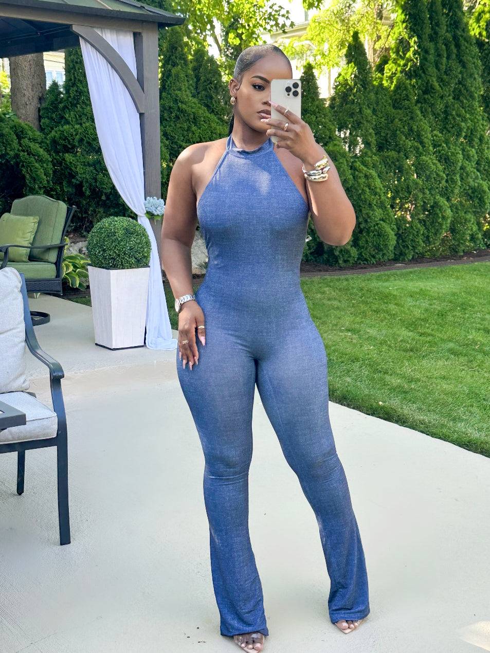 CATCH ME OUTSIDE LOWCUT JUMPSUIT