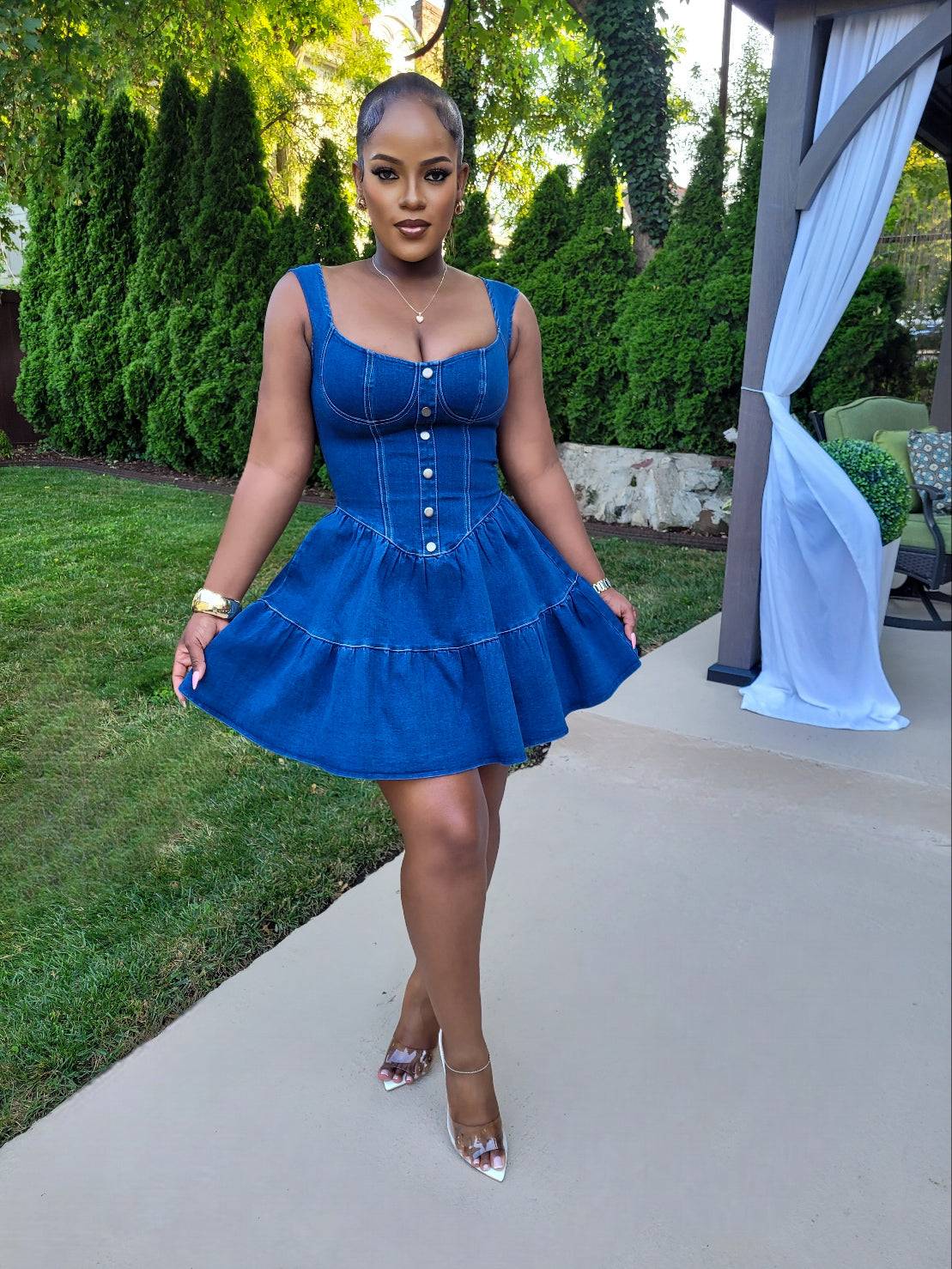 LITTLE JEAN JEWEL MINI DRESS