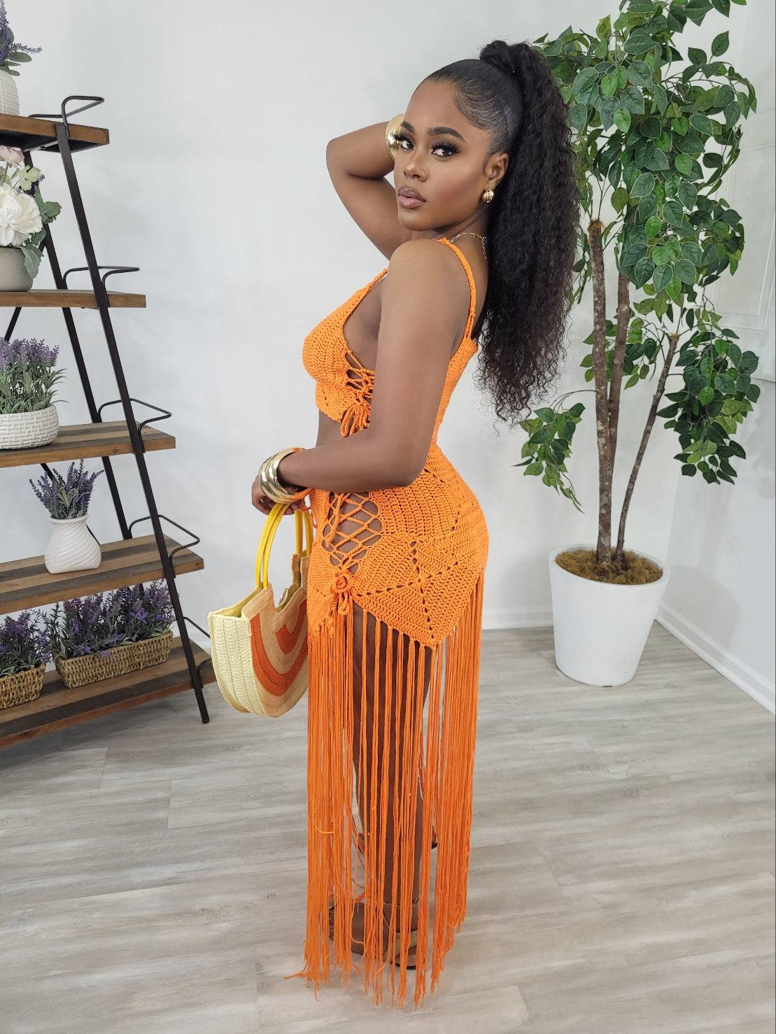 Santorini Cover-Up Set (Orange)