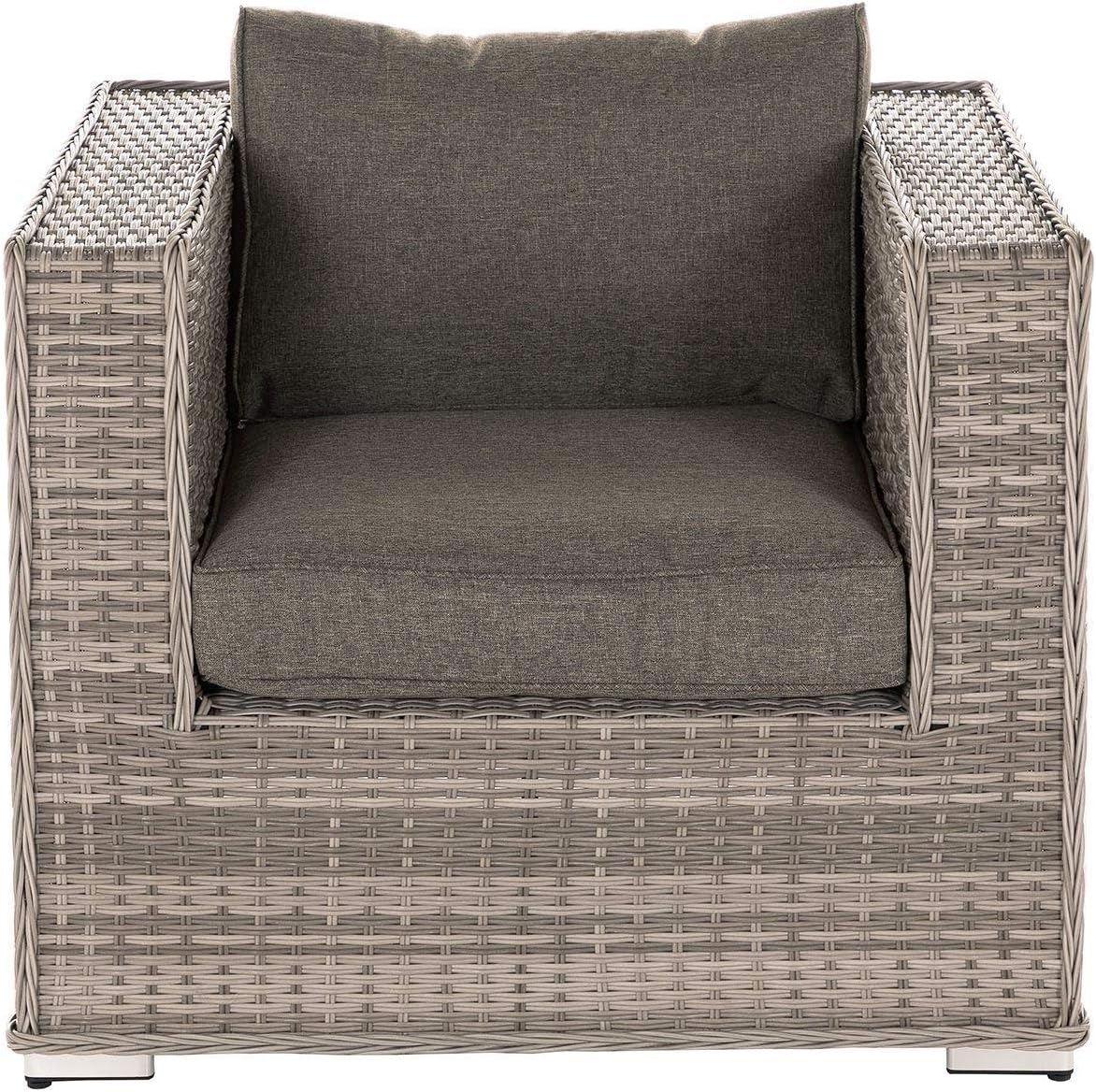 SUSIE'S GARDEN Wicker Patio Furniture Conversation Set No Assembly