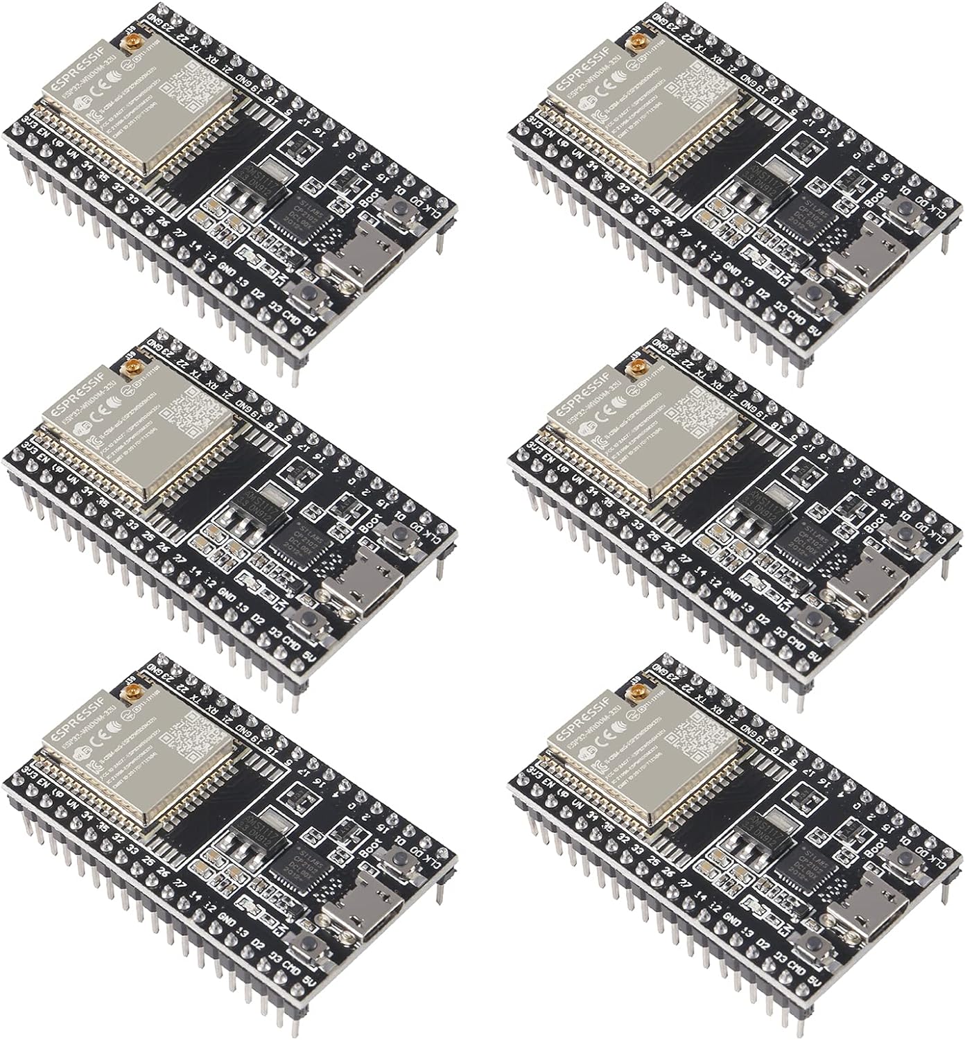 Computer Components 6pcs ESP32-DevKitC core Board ESP32 Development ...