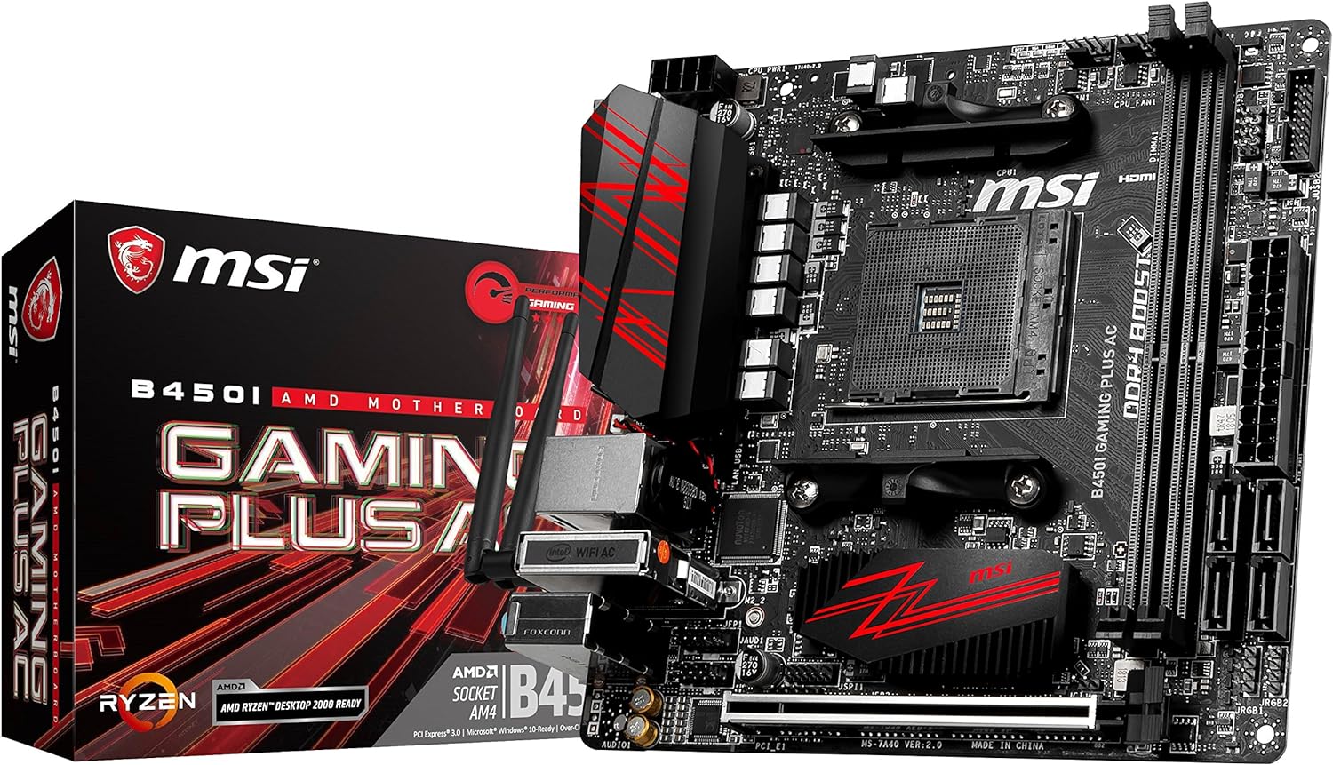 MSI Performance Gaming AMD Ryzen 1st and 2nd Gen AM4 M.2 USB 3 DDR4 ... image.