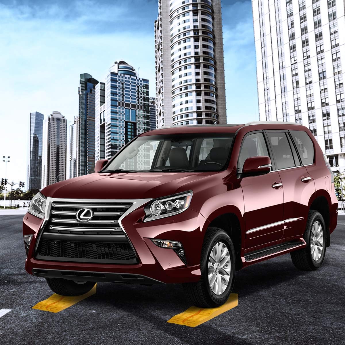 Zone Tech 4 Pack RV Leveling Ramps - Car Wheel Chocks, Leveler, Stabilizer For Camper Trailer SUV On Uneven Ground - Walmart Supplies - View #11