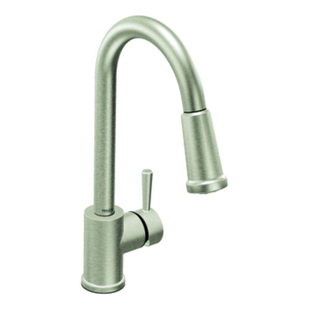 Moen 7175CSL Level Single Handle Pulldown Kitchen Faucet - Classic ...