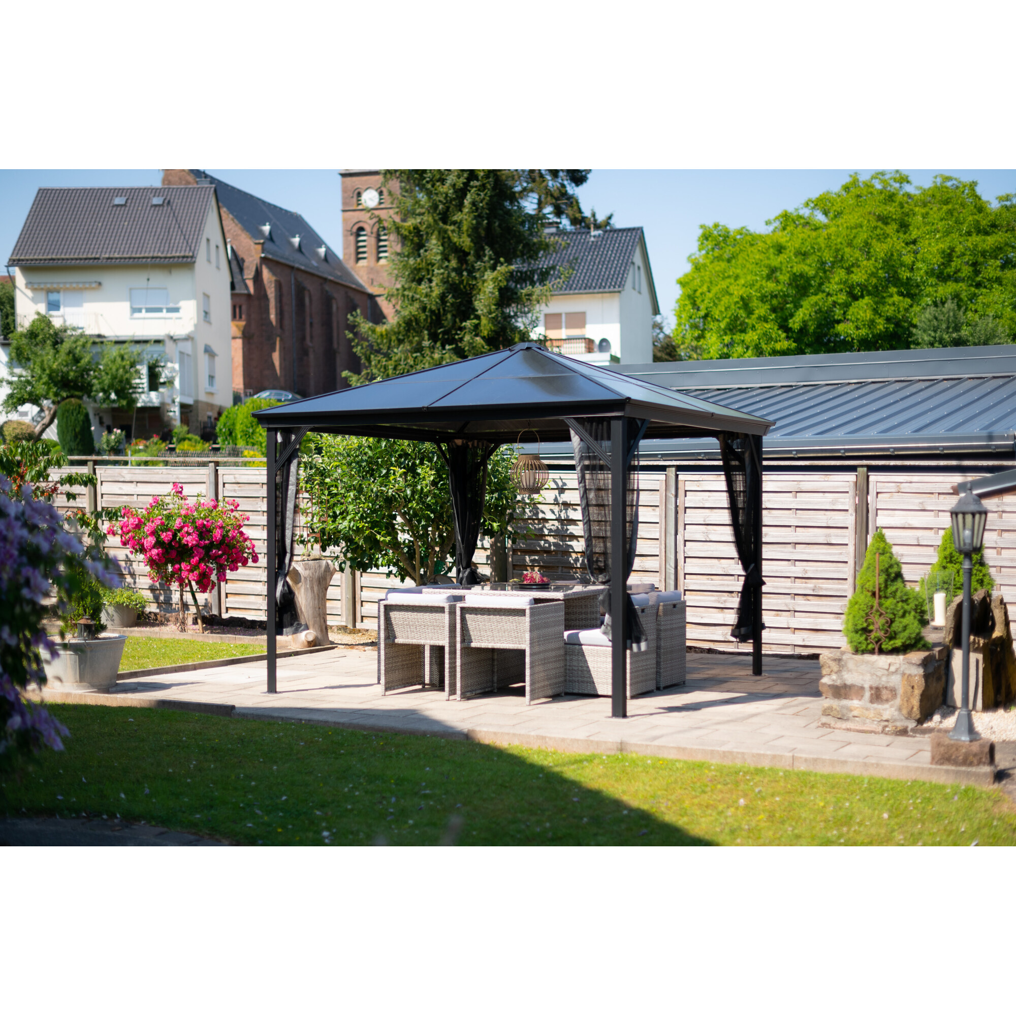 Sojag Verona Sichtschutz Vorhänge - Wassserabweisend & Flammhemmend Für Pavillon