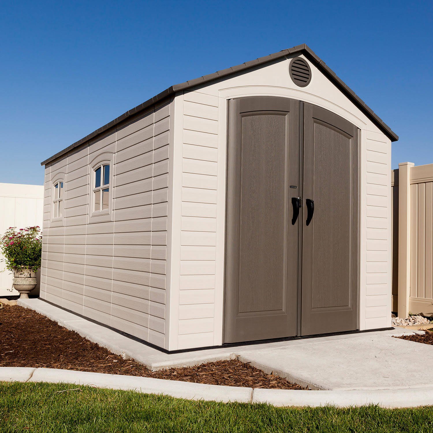 Lifetime 8 ft. x 12.5 ft. Outdoor Storage Shed - Model #6402ASM