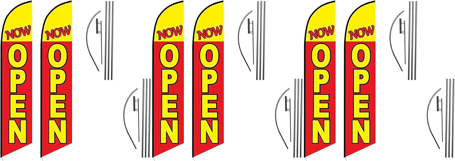 thumbnail image 2 of Burgers 15ft Feather Banner Swooper Flag Kit – Complete With Pole & Spike By FeatherFlagNation 2 of 6