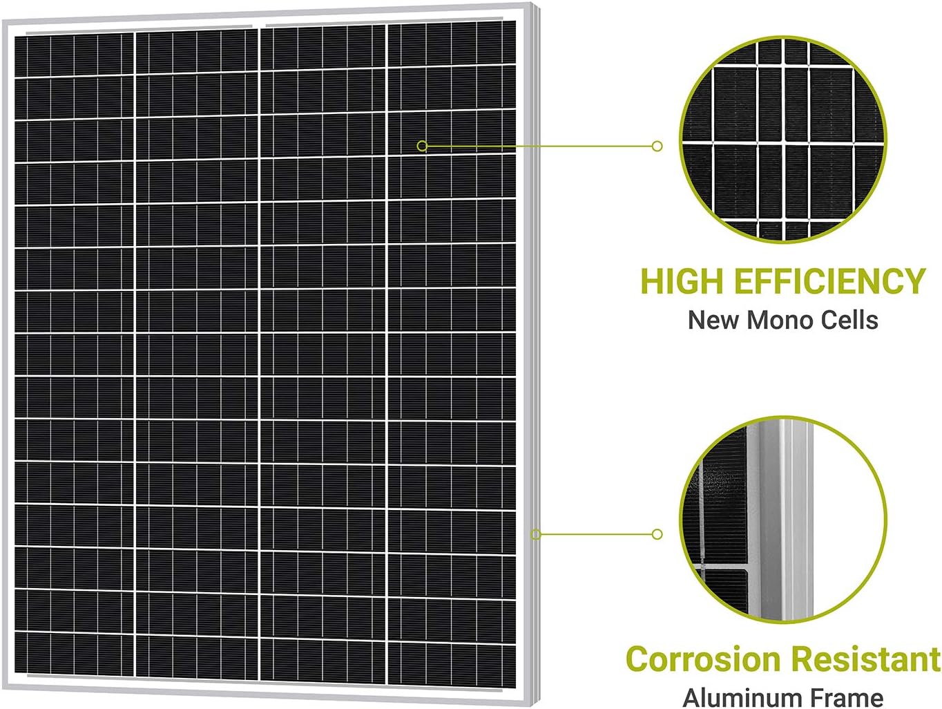 Newpowa 9BB Cell 100W Monocrystalline 100W 12V Solar Panel 100W New 12V