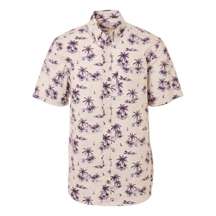 Cape Men's Palm Shirt Vanilla