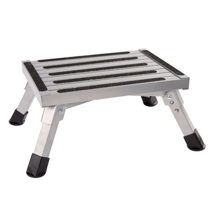 Spinifex Folding Aluminium Caravan Step Grey