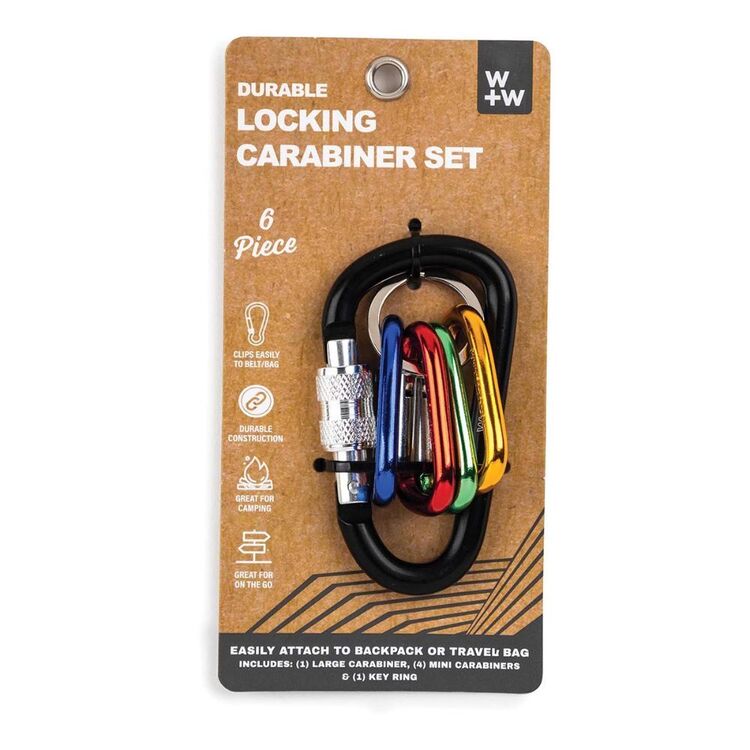 W+W Locking Carabiner Set