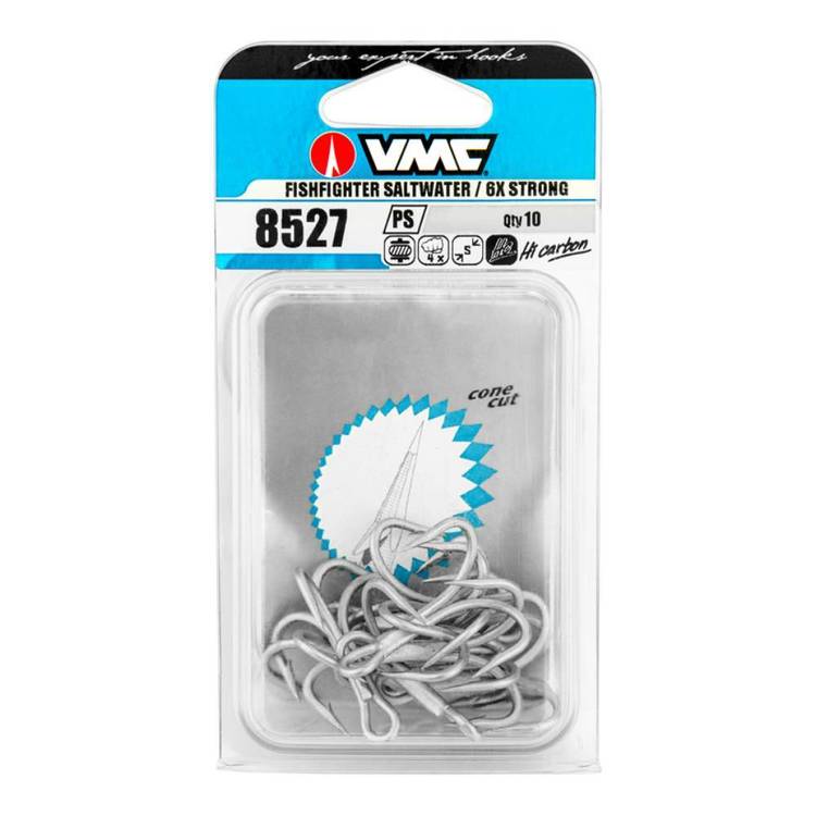 VMC Fishfighter Treble 6X Permasteel Hooks 10 Pack