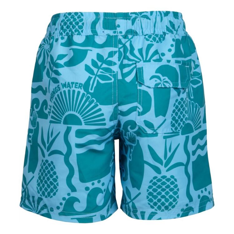 Body Glove Kids Retro Surfer Shorts Teal