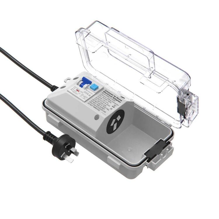 Ampsafe Caravan to Home Power Adapter Grey