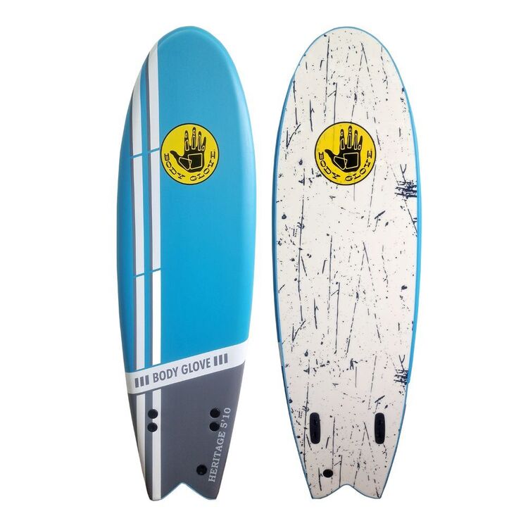 Body Glove Surfboard Soft Top 5 ' 10 " Blue & White 5 ft 10 in
