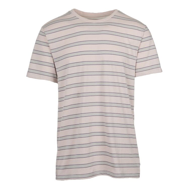 Trip In A Van Men's Striped Tee Natural
