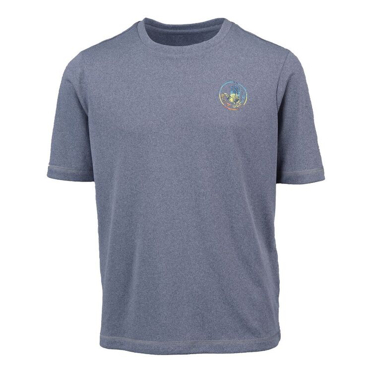 Body Glove Youth Short Sleeve Logo Surf Rash Vest Tee Blue Marle