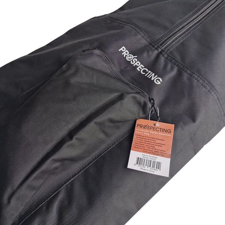 Universal Prospecting Metal Detector Carry Bag Black