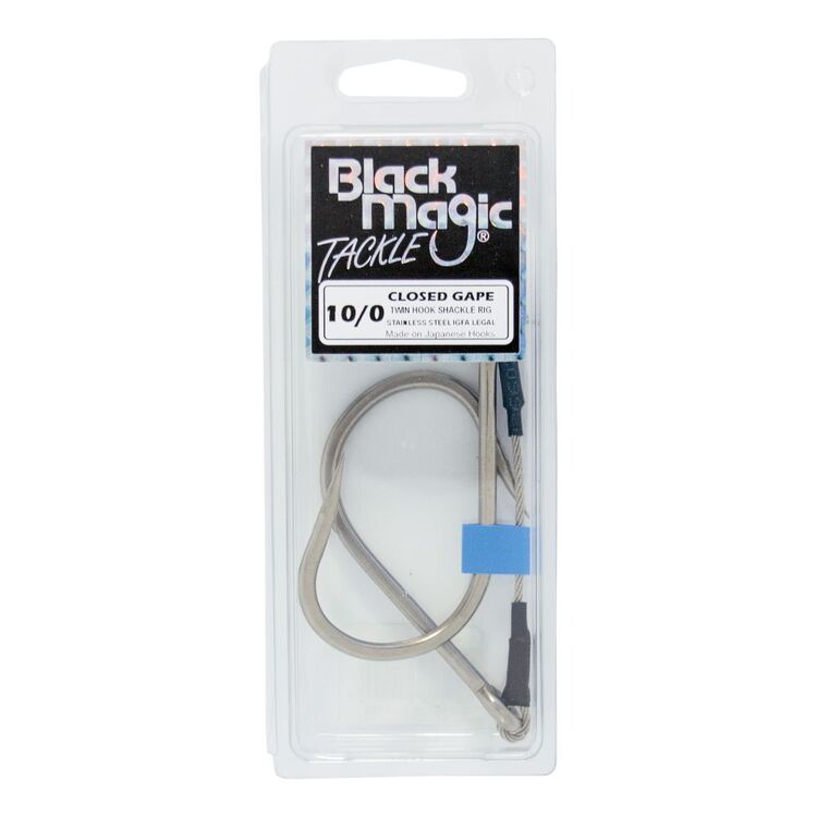Black Magic Twin Shackle Rig - Closed Gape Silver