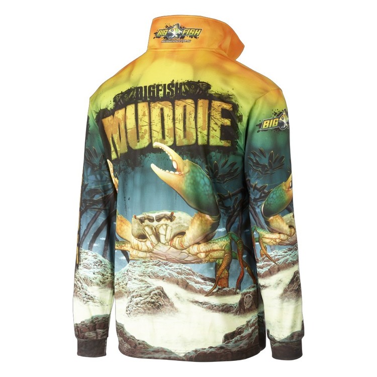 Bigfish Muddie Sublimated Polo Shirt Green & Yellow