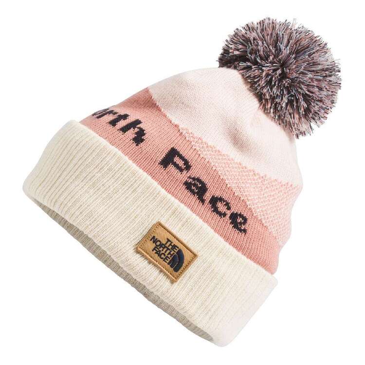 The North Face Women's Recycled Pom Pom Beanie Pink Clay One Size Fits Most
