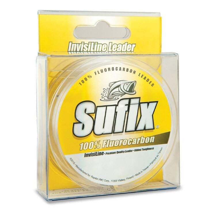 Sufix Invisiline 40m Fluorocarbon Leader Clear 40 lb