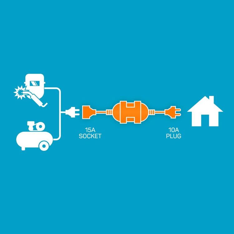 Ampfibian Mini 15A to 10A DIY Power Adaptor Orange