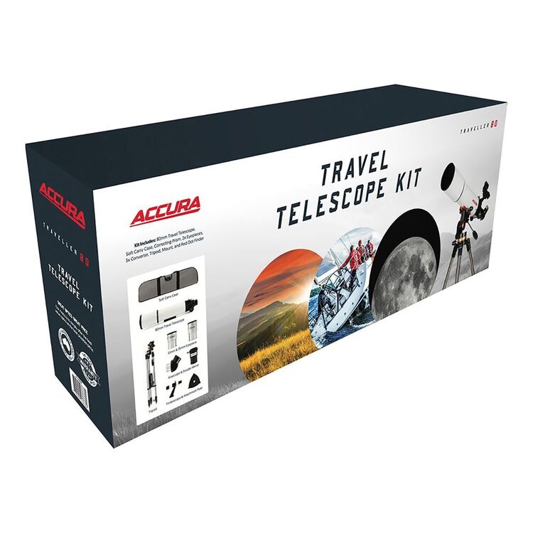 ACCURA 80 x 500mm Travel Telescope White