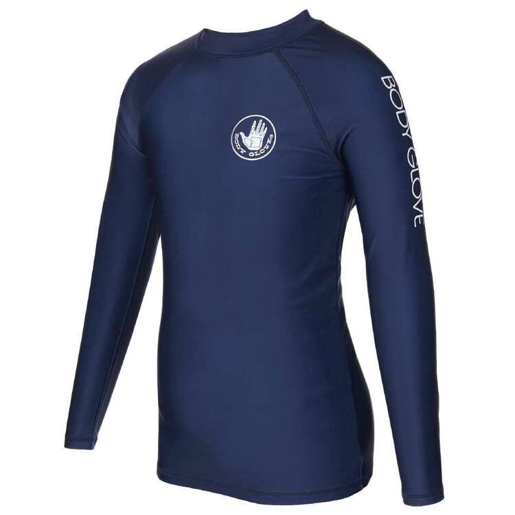 Body Glove Youth Core Logo Long Sleeve Rash Vest Navy