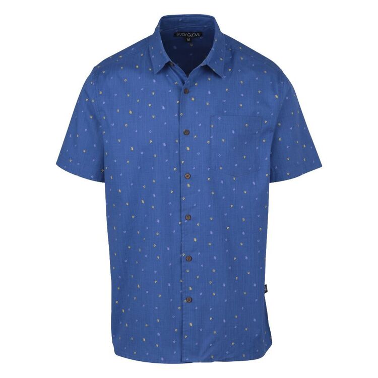 Body Glove Men's Coral Shirt Blue