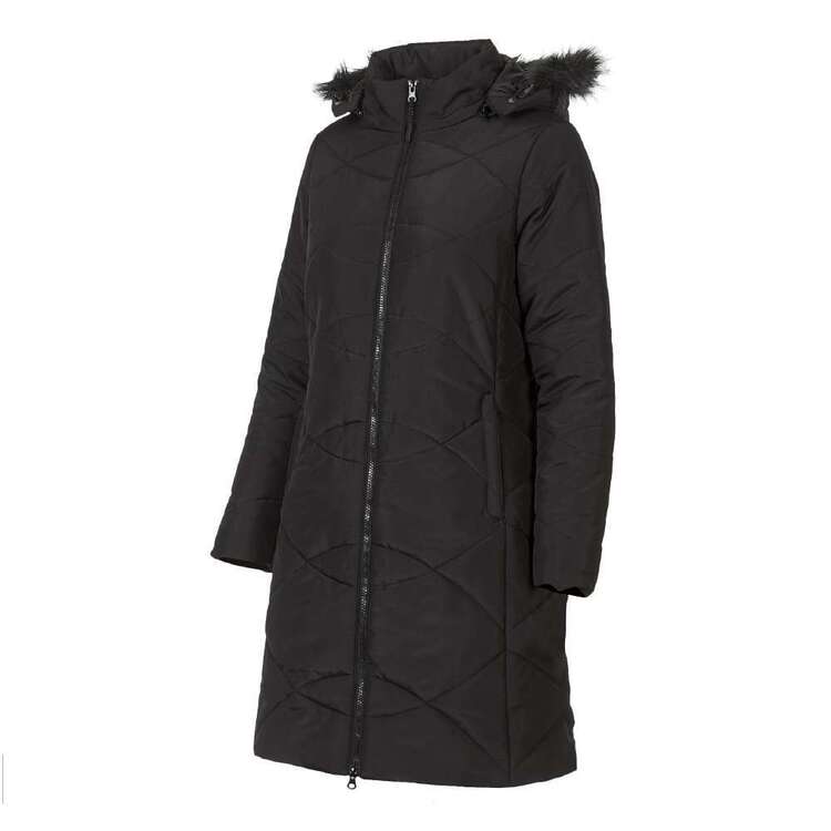 Cape Women's Harriet Long Line Puffer Jacket Black