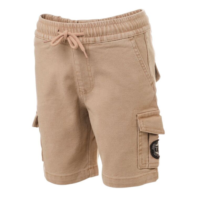 Trip In A Van Kids Cargo Shorts Sand