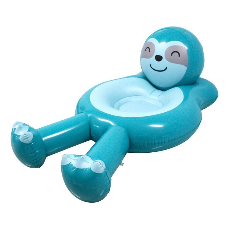 We Love Summer Sloth Pool Float Grey & White
