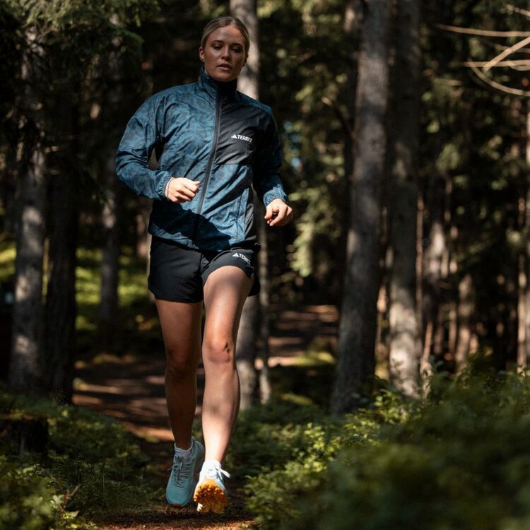 adidas Women's Trail Wind Jacket Wonder Steel/Black